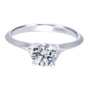 Gabriel 14 Karat Contemporary Engagement Ring ER11832R3W4JJJ