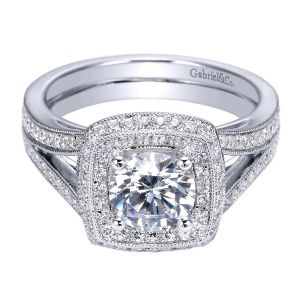 Gabriel 14 Karat Victorian Engagement Ring ER8173W44JJ