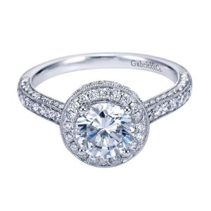 Gabriel 14 Karat Victorian Engagement Ring ER7489W44JJ