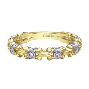 Gabriel Fashion 14 Karat Stackable Stackable Ladies' Ring LR4876Y44JJ