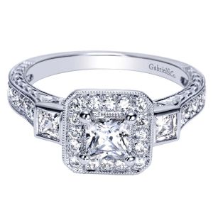 Gabriel 14 Karat Victorian Engagement Ring ER98637W44JJ