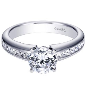 Gabriel 14 Karat Contemporary Engagement Ring ER3987W44JJ