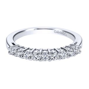 Gabriel 14 Karat Contemporary Wedding Band WB1738W44JJ