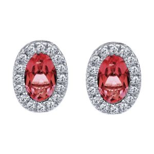 Gabriel Fashion 14 Karat Lusso Color Stud Earrings EG9510W44RB