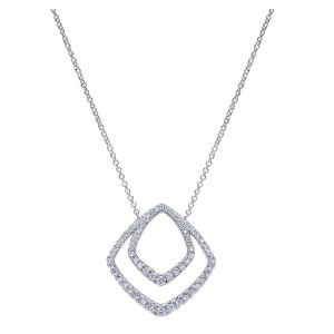 Gabriel Fashion 14 Karat Lusso Diamond Necklace NK4501W45JJ