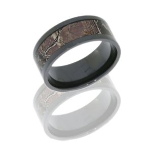 Lashbrook Z10F16/RTAP POLISH Camo Wedding Ring or Band