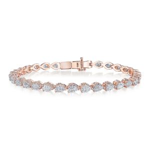 Tacori Classic Crescent RoyalT Diamond 18K Tennis Bracelet FB665PK65