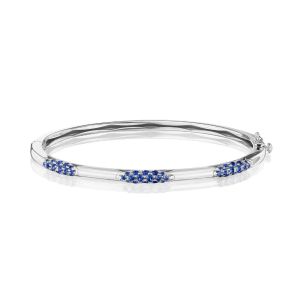 Tacori 18K Crescent Eclipse Pulse Sapphire Bangle FB668BS