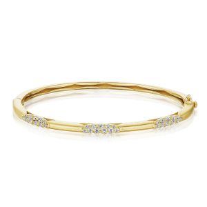 Tacori Crescent Eclipse Diamond 18K 360° Slim Bangle FB668SY