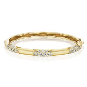 Tacori 18K Crescent Eclipse Bangle Pulse Diamond FB670SY