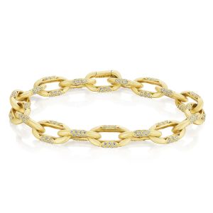 Tacori Crescent Eclipse Diamond 18K Small Link Bracelet FB671SY75