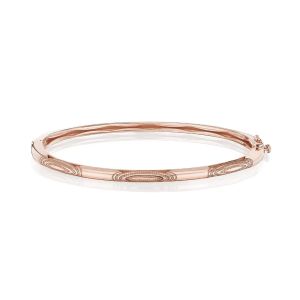 Tacori 18K Crescent Eclipse Pulse Milgrain Bangle FB842PK