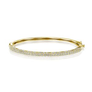 Tacori 18K Crescent Eclipse Bangle Full Diamond FB846Y
