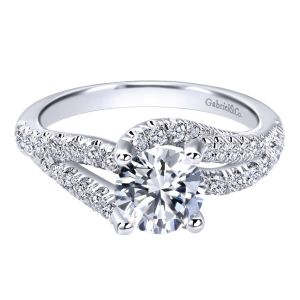 Gabriel 14 Karat Contemporary Engagement Ring ER10261W44JJ