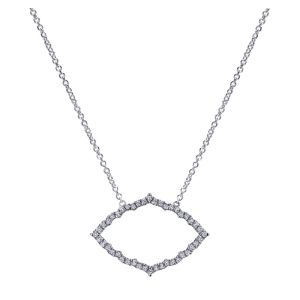 Gabriel Fashion 14 Karat Lusso Diamond Chain Necklace NK4931W45JJ