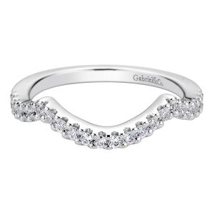 Gabriel 14 Karat Contemporary Wedding Band WB9278W44JJ