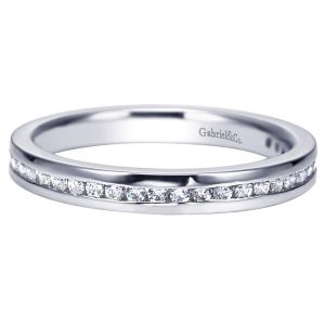 Gabriel 14 Karat Contemporary Wedding Band WB8192W44JJ