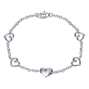 Gabriel Fashion Silver Trends Chain Bracelet TB3052SVJWS