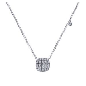 Gabriel Fashion 14 Karat Pave Necklace NK4967W45JJ