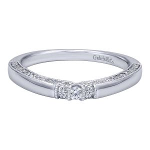 Gabriel 14 Karat Contemporary Wedding Band WB10487W44JJ