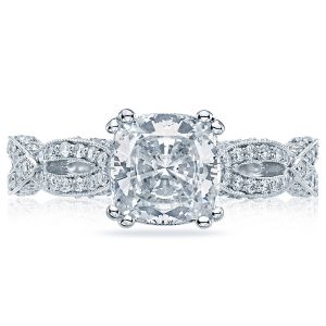 Tacori HT2528CU7 18 Karat Ribbon Engagement Ring