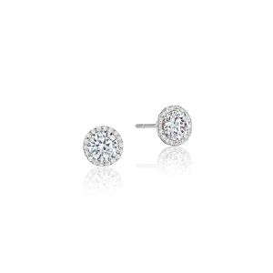 Tacori Bloom Diamond Stud Earrings FE6705PLT Platinum 