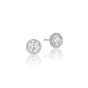 Tacori Bloom Diamond Stud Earrings FE67065PLT Platinum 