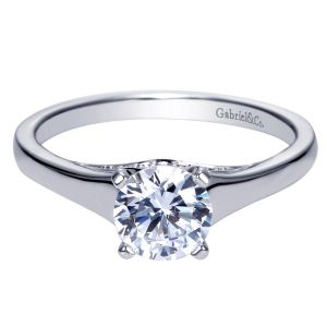 Gabriel 14 Karat Contemporary Engagement Ring ER8013W44JJ