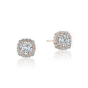 Tacori Full Bloom Diamond Stud Earrings 18k FE803CU5PK