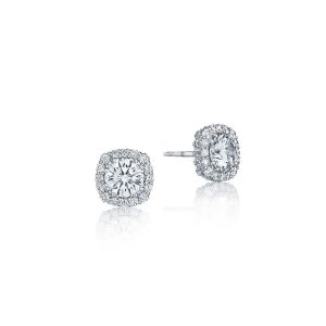 Tacori Full Bloom Diamond Stud Earrings FE803CU65PLT Platinum 