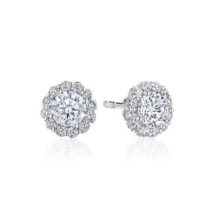 Tacori Full Bloom Diamond Stud Earrings FE803RD65PLT Platinum 