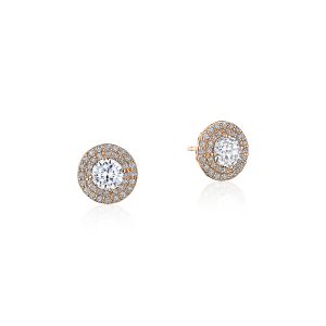 Tacori Double Bloom Diamond Earrings 18k FE810RD5PK