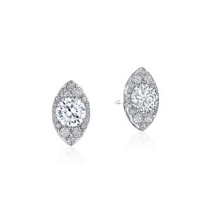 Tacori Marquise Bloom Diamond Earrings 18k FE811RDMQ5
