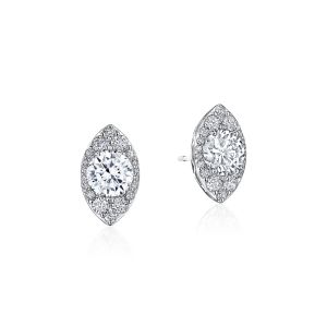 Tacori Marquise Bloom Diamond Earrings 18k FE811RDMQ5