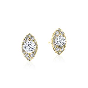 Tacori Marquise Bloom Diamond Earrings 18k FE811RDMQ5Y