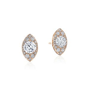 Tacori Marquise Bloom Diamond Earrings 18k FE811RDMQ6PK
