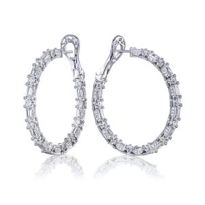 Tacori Diamond Hoop Earrings 18k FE814