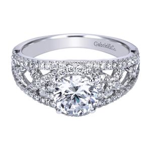 Gabriel 14 Karat Contemporary Engagement Ring ER7799W44JJ