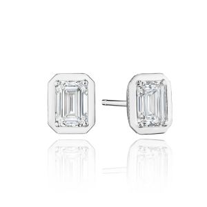Tacori Allure Emerald Diamond Stud Earring FE823EC65X45LD