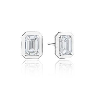 Tacori Allure Emerald Diamond Stud Earring FE823EC7X5LD