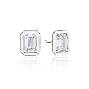 Tacori Allure Emerald Diamond Stud Earring FE823EC7X5LD