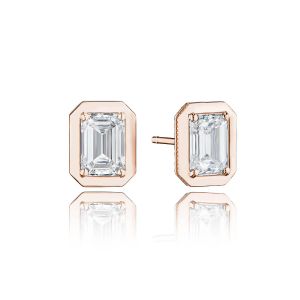 Tacori Allure Emerald Diamond Stud Earring FE823EC7X5LDPK