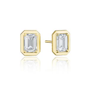 Tacori Allure Emerald Diamond Stud Earring FE823EC7X5LDY