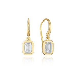 Tacori Allure Emerald Diamond French Wire Earring FE824EC55X4LDY