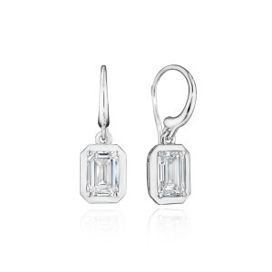Tacori Allure Emerald Diamond French Wire Earring FE824EC65X45LD