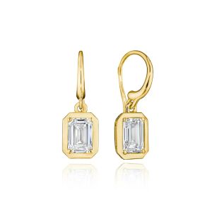 Tacori Allure Emerald Diamond French Wire Earring FE824EC65X45LDY