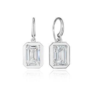 Tacori Allure Emerald Diamond French Wire Earring FE824EC85X6LD