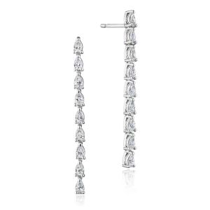 Tacori Stilla Pear Diamond Drop Earrings FE830