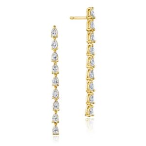 Tacori Stilla Pear Diamond Drop Earrings FE830Y