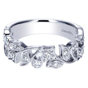 Gabriel Fashion 14 Karat Stackable Stackable Ladies' Ring LR9225W44JJ
